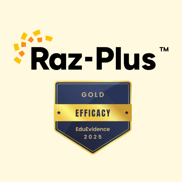 Raz-Plus Earns EduEvidence Efficacy Gold Certification